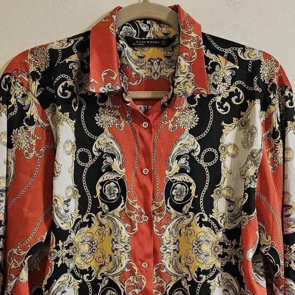 Zara Button Front Blouse - Picture 5 of 5